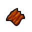 half-digested piece of meat