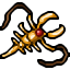 golden scorpion pendant