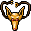 golden hyaena pendant
