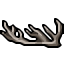 white deer antlers