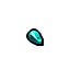 cyan crystal fragment