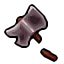 broken throwing axe