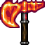 fiery heroic axe replica