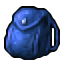 blue backpack