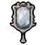 silver hand mirror