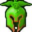 green demon helmet