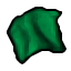 green piece of cloth