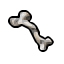 hardened bone