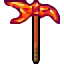fiery barbarian axe