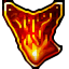 fiery rainbow shield